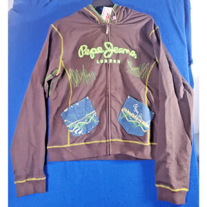 Pepe Jeans London Hoodie New NWT Sweater Women's Size XL Vintage